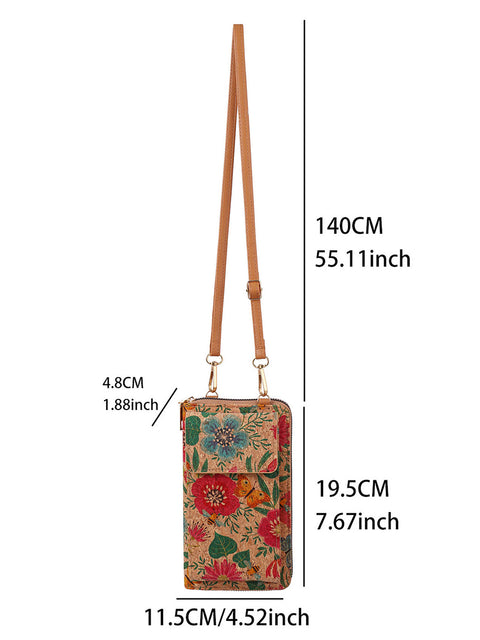 Bohemia Flower Multifunction Mobile Phone Bag Wallet