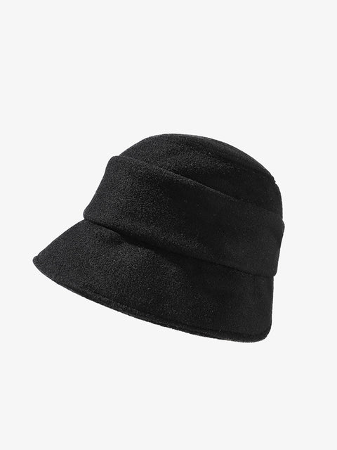 Gorro cálido de color puro para mujer para invierno