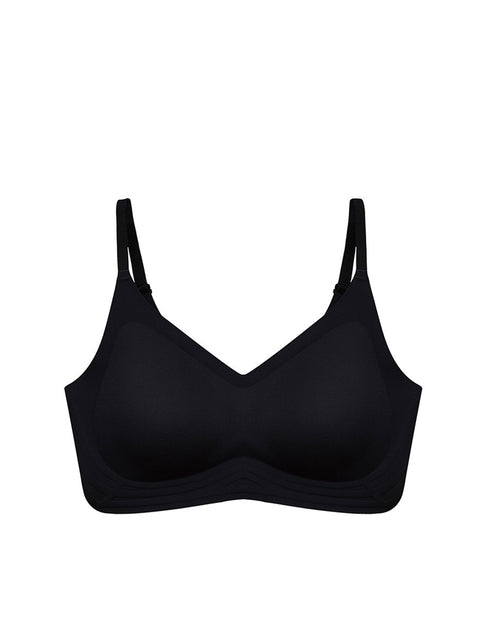 Sujetador push-up de una pieza de color puro informal para mujer