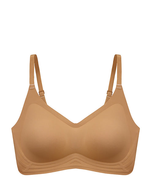 Sujetador push-up de una pieza de color puro informal para mujer