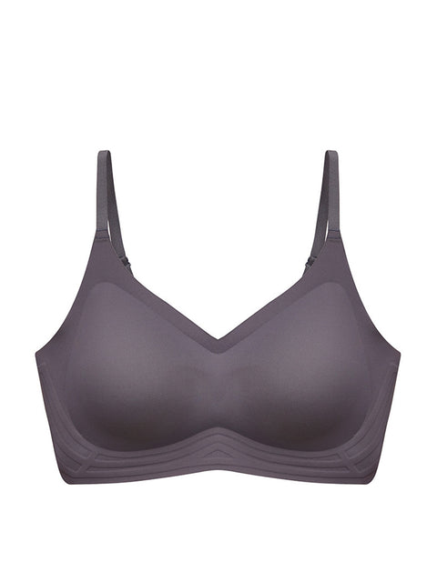 Sujetador push-up de una pieza de color puro informal para mujer