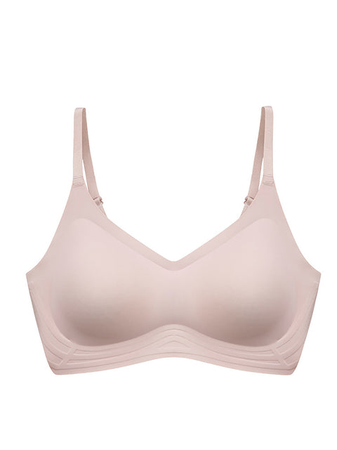 Sujetador push-up de una pieza de color puro informal para mujer