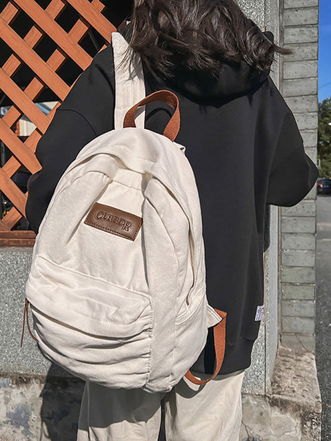 Casual Large Capacity Canvas Backpack