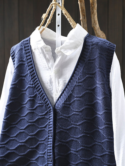 Women Casual Autumn V-Neck Knit Vest