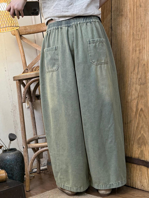 Pantalones vaqueros rectos retro de primavera para mujer